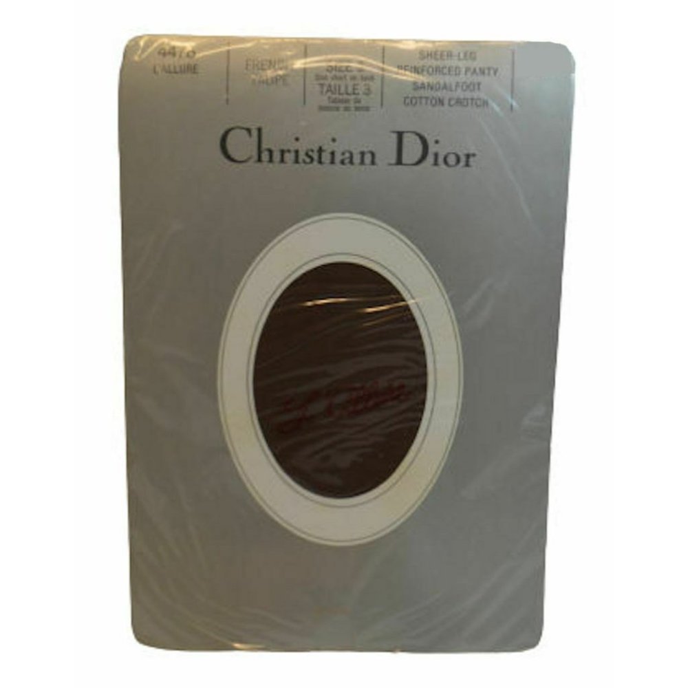 Christian Dior Sheer-Leg Sandalfoot Cotton French Taupe 3 - NWT